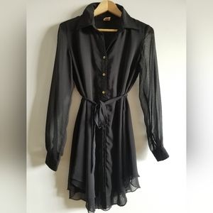 Sheer Button Down Dress - size small